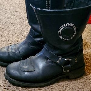 Harley Davidson Motorcycle Riding Boots, Size 11.5, Black